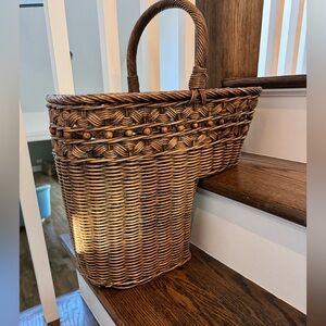 Wicker/Rattan Stair Basket
